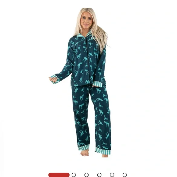 Lazy One Women’s Size Medium Moose Pajamas - Picture 4 of 5